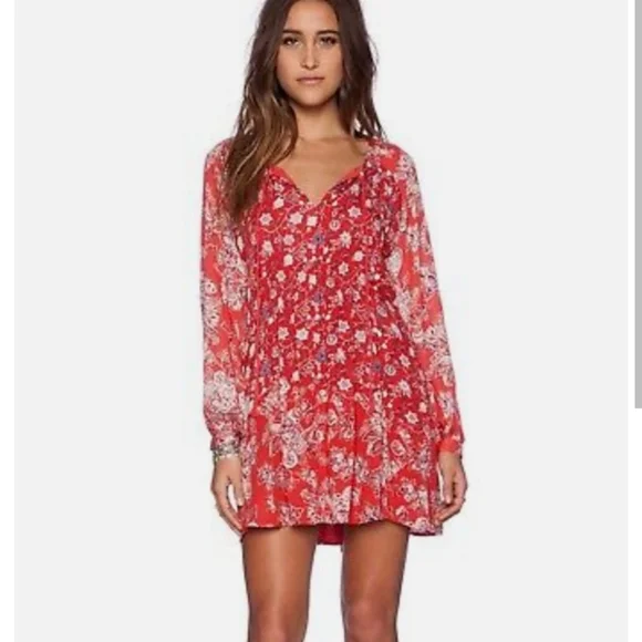 Free People Lucky Loosey Mini Dress Sz XS - Picture 8 of 8